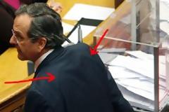 Φοράει αλεξίσφαιρο και μέσα στη βουλή ο Α. Σαμαράς?
