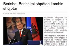 Μπερίσα για το ξήλωμα του μνημείου στο Πρέσεβο: «Η ένωση θα σώσει το αλβανικό έθνος»