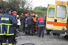 Τροχαίο στην Βέρροια - 24 τραυματίες και μια νεκρή σε 2 καραμπόλες