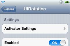 UIRotation for Activator: Cydia tweak free