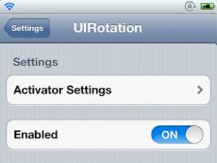 Φωτογραφία για UIRotation for Activator: Cydia tweak free