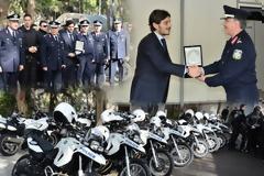 10 μοτοσυκλέτες δώρισε ο Δημήτρης Γιαννακόπουλος στην ΕΛ.ΑΣ.