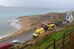 Σοβαρό τροχαίο με εγκλωβισμένους στην παλιά εθνική οδό Ηρακλείου - Αγίου Νικολάου