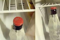 Πώς μπορείτε να παγώσετε κάτι υγρό σε μπουκάλι γρήγορα...