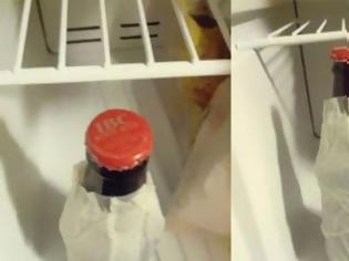 Φωτογραφία για Πώς μπορείτε να παγώσετε κάτι υγρό σε μπουκάλι γρήγορα...