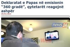 Με θεαματικότητα τελικού μουντιάλ η συνέντευξη του Χρ. Παππά της ΧΑ στην Αλβανία (βίντεο). Οι αλήθειες, οι υπερβολές και οι σκοπιμότητες