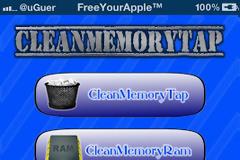 CleanMemoryTap: Cydia app free...Κάντε ακόμη γρηγορότερη την συσκευή σας
