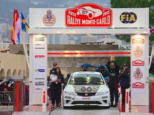 Φωτογραφία για Τερματισμός στο Rally Monte Carlo 2013 για το ελληνικό πλήρωμα του Civic Type-R  με οδηγό το Δημήτρη Δριβάκο και συνοδηγό την Κατερίνα  Μπαντέ