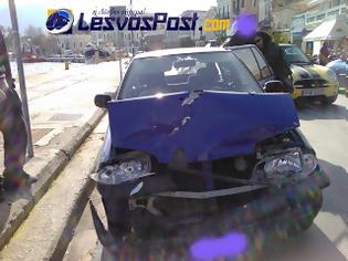 Φωτογραφία για Τροχαίο ατύχημα στη Μυτιλήνη