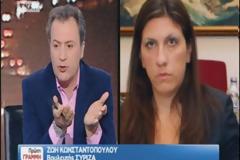 Καυγάς Οικονόμου -Κωνσταντοπούλου στον ΣΚΑΪ...