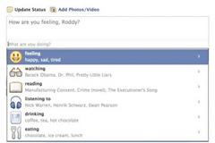 To Facebook δοκιμάζει την ένταξη emoticons στο Status Update
