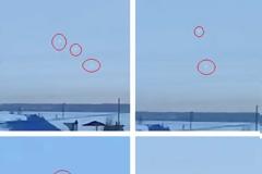 Τρια UFOs εθεάθησαν Πάνω απο τα Ουράλια Όρη, Ρωσία