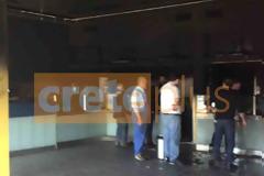 Φωτιά στην πιτσαρία GRAND τα ξημερώματα στο Ηράκλειο