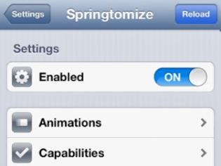 Φωτογραφία για Springtomize 2: Cydia tweak update