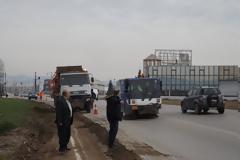 Εργασίες καθαρισμού και αποκατάστασης στην κεντρική οδό Λαγκαδά - Λαγυνών