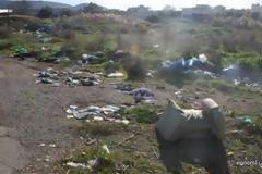 Χωματερή σκουπιδιών στην Έξω Παναγίτσα