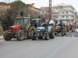 Φωτογραφία για Στους δρόμους της Αριδαίας οι αγρότες