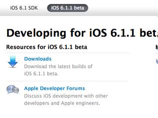 Φωτογραφία για Ios 6.1.1 beta στους προγραμματιστές