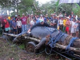 Φωτογραφία για Θρήνος στις νότιες Φιλιππίνες για το χαμό του μεγαλύτερου κροκόδειλου