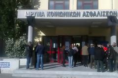 Κατάληψη στο ΙΚΑ στον Εσταυρωμένο
