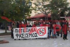 Αντιφασιστική πορεία στον Πύργο