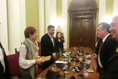 Επίσκεψη Ελληνικής αντιπροσωπείας στο Βελιγράδι, με επικεφαλής τον Κυριάκο Γεροντόπουλο