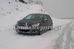 Λαμία: Με αλυσίδες για Καρπενήσι