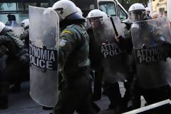 Ενταση στα Εξάρχεια μετά τη λήξη του συλλαλητηρίου