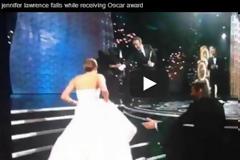 Σκόνταψε, ανεβαίνοντας να πάρει το Όσκαρ (video)