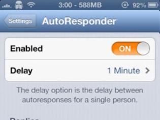 Φωτογραφία για AutoResponder 2 (iOS 6+): tweak..Και αφήστε την συσκευή σας να απαντήσει