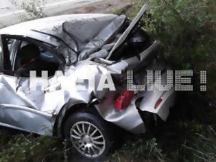 Φωτογραφία για Κρέστενα: Τραυματίστηκε σοβαρά 33χρονη σε τροχαίο - Το αυτοκίνητο γλίστρησε πάνω στο χαλάζι