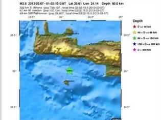 Φωτογραφία για Σεισμική δόνηση νότια των Χανίων