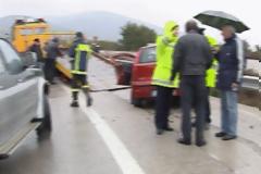 Τροχαίο στον δρόμο Λαμίας Δομοκού. Δύο τραυματίες μεταφέρθηκαν στο νοσοκομείο