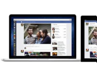 Φωτογραφία για Το Facebook παρουσιάζει ανασχεδιασμένο News Feed με mobile περιβάλλον