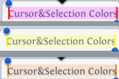 Cursor&Selection Colors: Cydia tweak