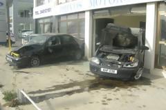 Είδε τα αυτοκίνητα σαν «κορίνες του μπόουλινγκ»