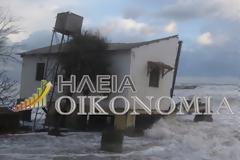 Η θάλασσα «ρούφηξε» δεκάδες ιδιοκτησίες στην Ηλεία