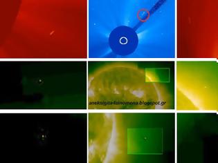 Φωτογραφία για UFO εντοπίζονται στον Ήλιο από το Soho της Nasa -(13 εως 15 Μαρτιου , 2013) - Βίντεο