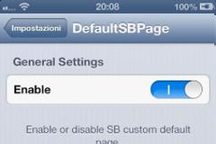 DefaultSBPage: Cydia tweak