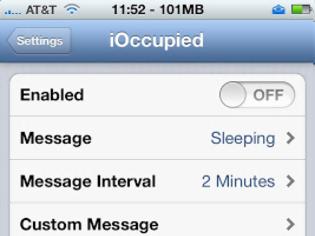 Φωτογραφία για iOccupied: Cydia tweak update 1.1-1