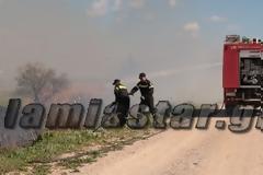 Λαμία: Φωτιά κοντά στο Παγκράτι