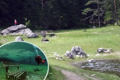 Η λίμνη που το χειμώνα μετατρέπεται σε... πάρκο