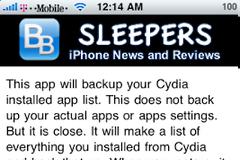 AptBackup: Cydia utilities free update