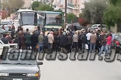 Λαμία: Διαμαρτυρία Γκλέτσου και κατοίκων για τη στάση των λεωφορείων του ΚΤΕΛ