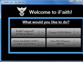 Φωτογραφία για iH8sn0w: iFaith ενημέρωση στην έκδοση 1.5.6