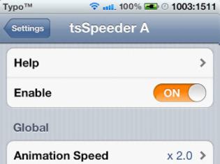 Φωτογραφία για tsSpeeder A: Cydia tweak update v 2.0.2-10