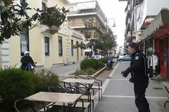 Tηλεφώνημα για βόμβα στην εμπορική τράπεζα Τρικάλων