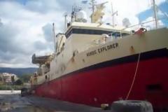 Το ερευνητικό πλοίο Nordic Explorer στο λιμάνι του Μεσολογγίου