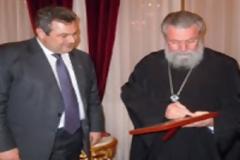 Αντιμνημονιακό αγώνα συμφώνησαν Αρχιεπίσκοπος Κύπρου και Π. Καμμένος...!!!