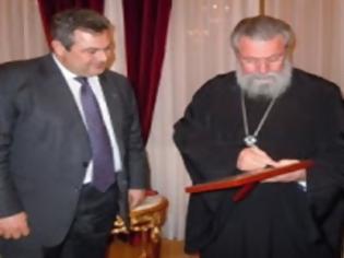Φωτογραφία για Αντιμνημονιακό αγώνα συμφώνησαν Αρχιεπίσκοπος Κύπρου και Π. Καμμένος...!!!